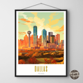 Dallas Texas Poster - GroovyGrove