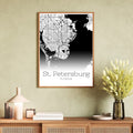 St. Petersburg Florida City Map Poster - GroovyGrove