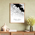 Palo Alto California City Map Poster - GroovyGrove