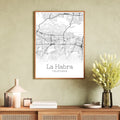 La Habra California City Map Poster - GroovyGrove