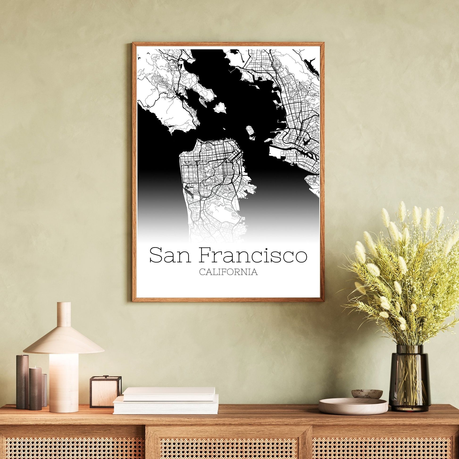 San Francisco California City Map Poster - GroovyGrove