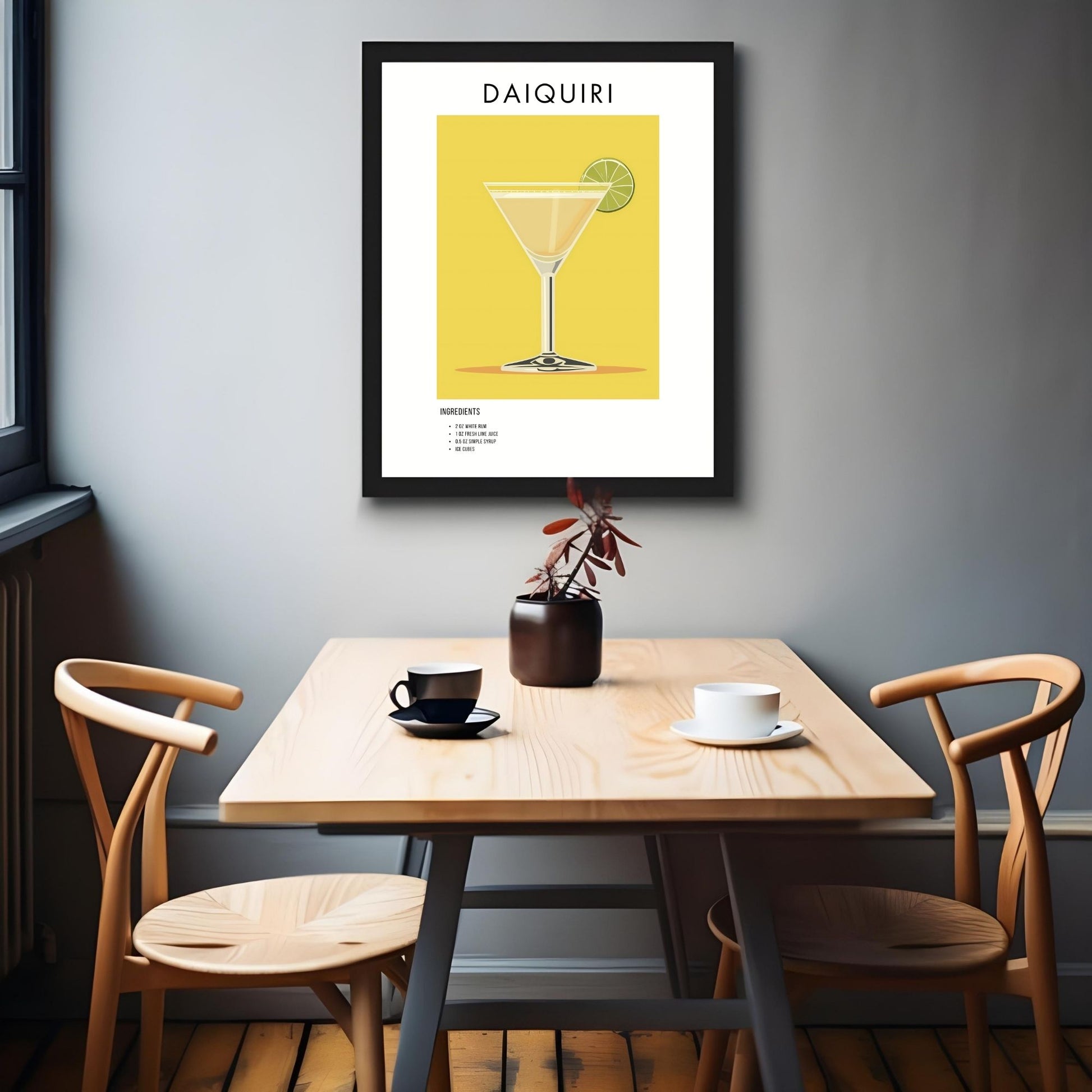 Daiquiri Retro Cocktail Poster - GroovyGrove