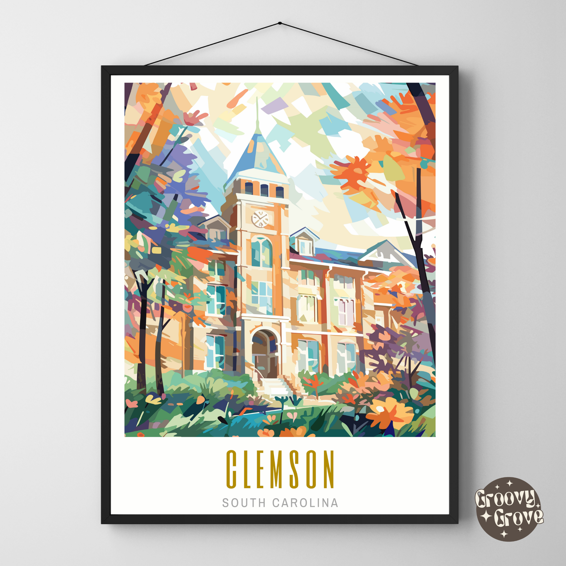 Clemson South Carolina Poster - GroovyGrove