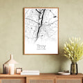 Troy New York City Map Poster - GroovyGrove