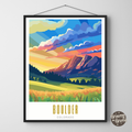 Boulder Colorado Poster - GroovyGrove