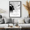 Chula Vista California City Map Poster - GroovyGrove