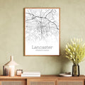 Lancaster Pennsylvania City Map Poster - GroovyGrove