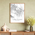 Lake Forest California City Map Poster - GroovyGrove