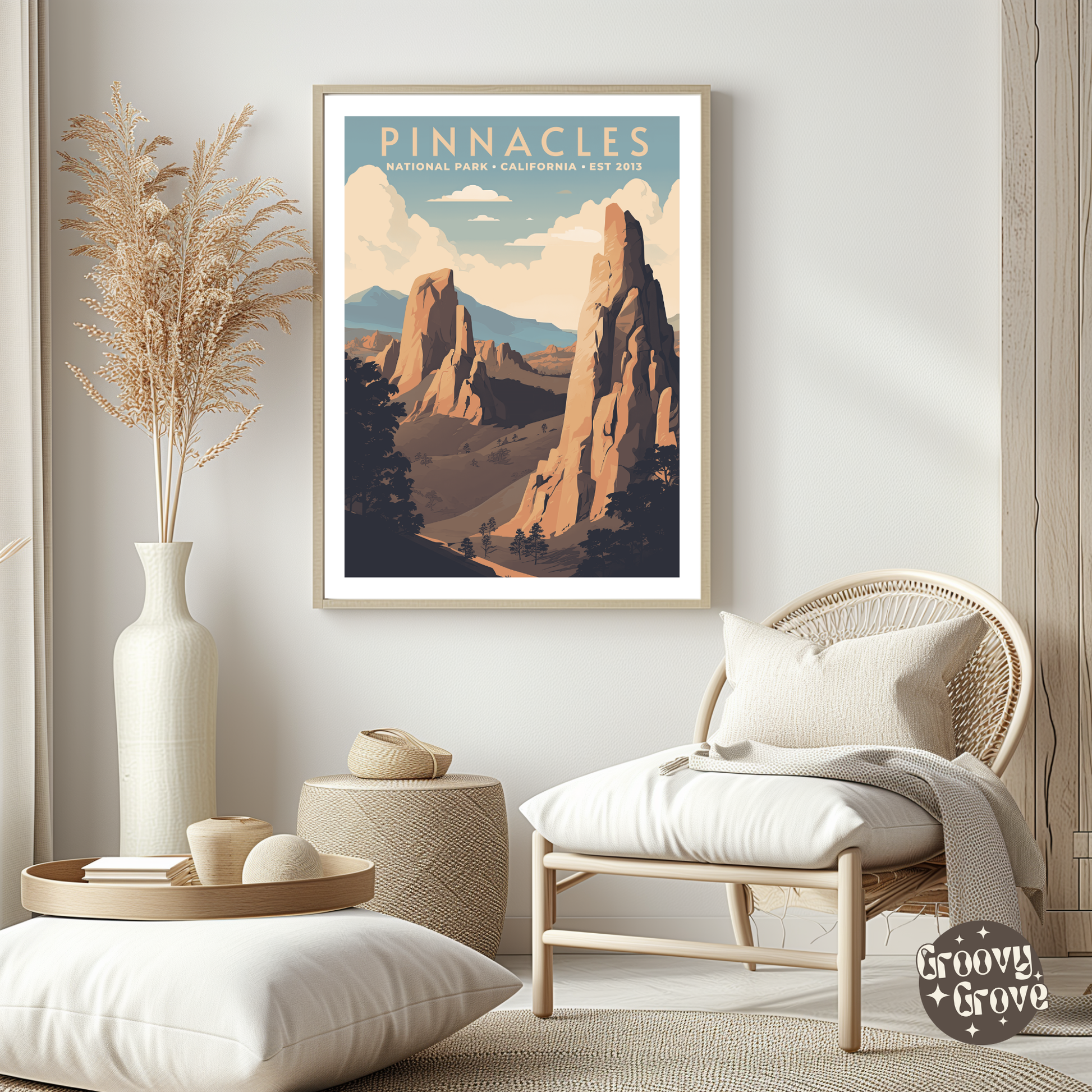 Pinnacles National Park Vintage Poster - GroovyGrove