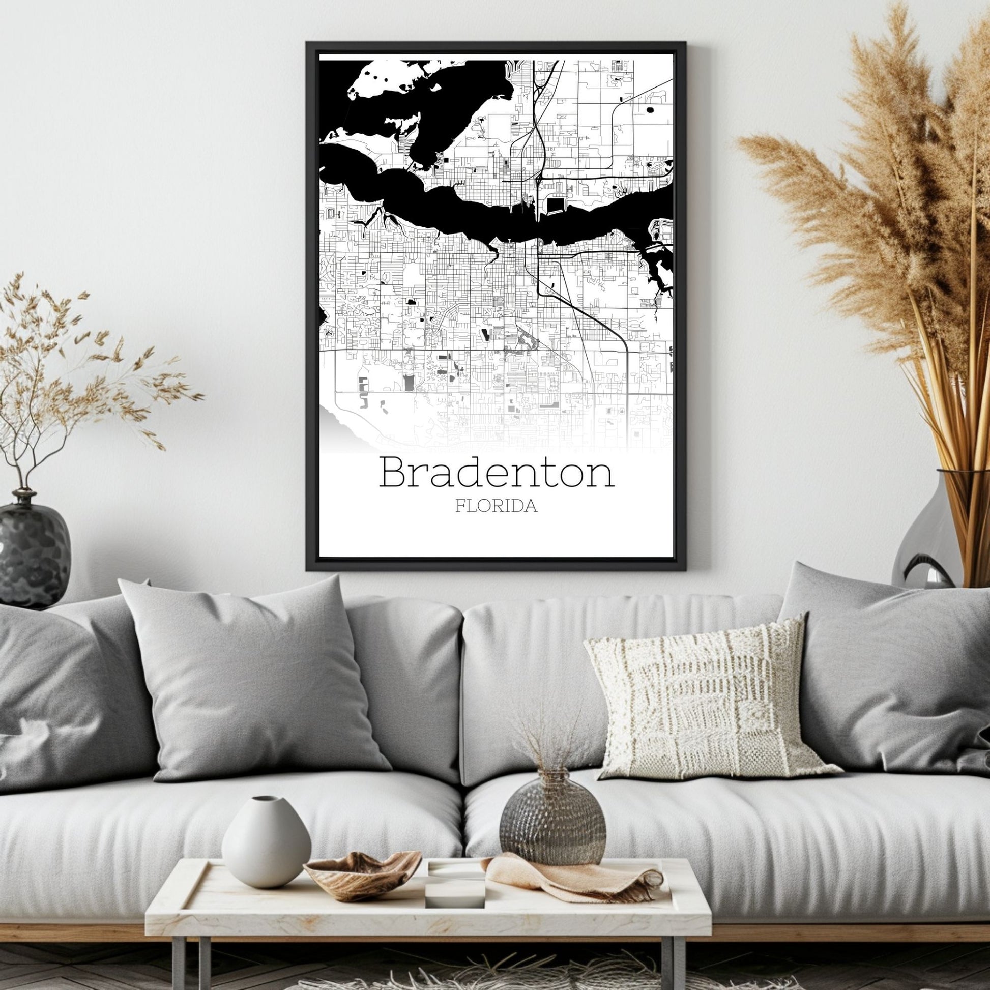 Bradenton Florida City Map Poster - GroovyGrove