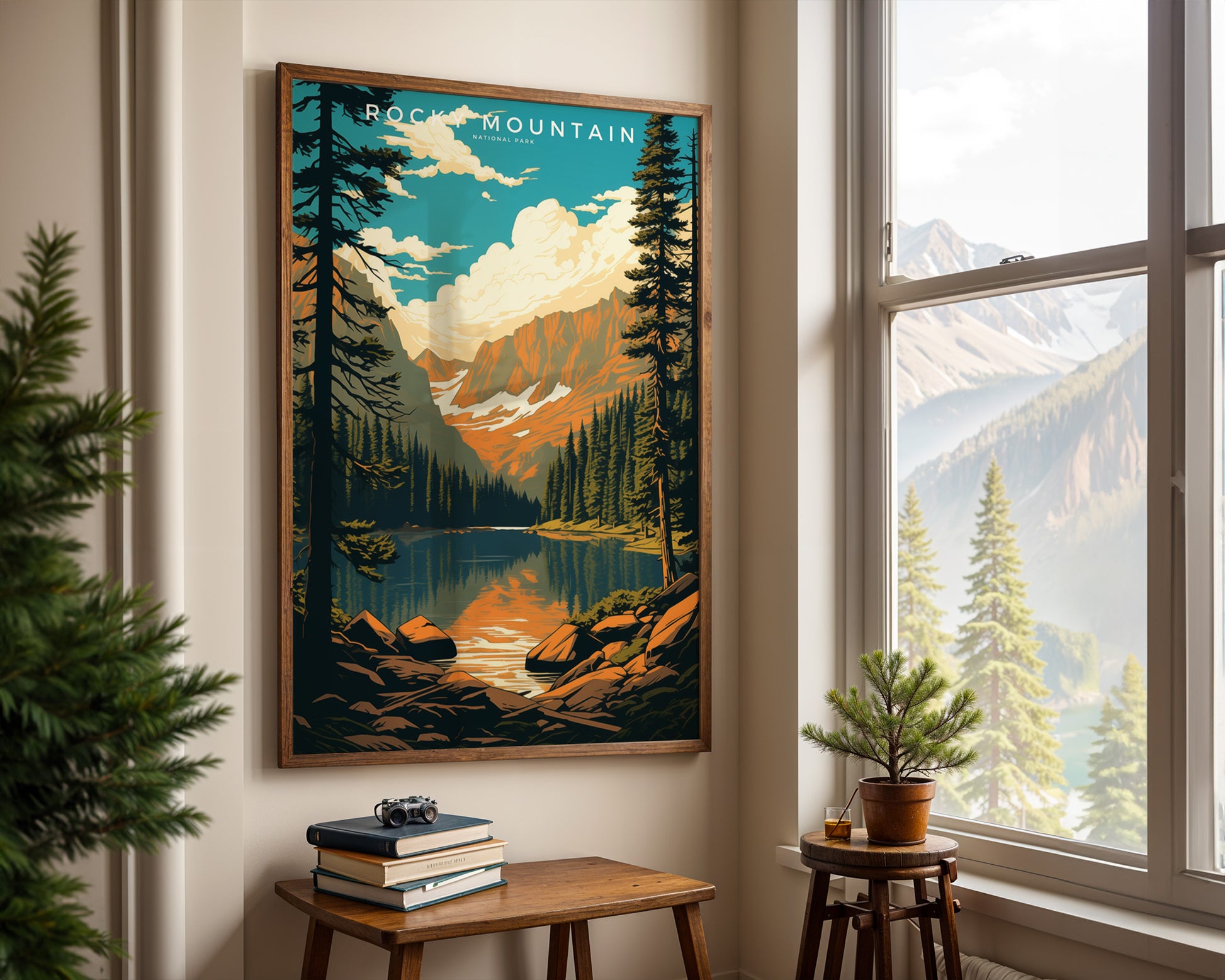 Rocky Mountain National Park Retro Poster - GroovyGrove