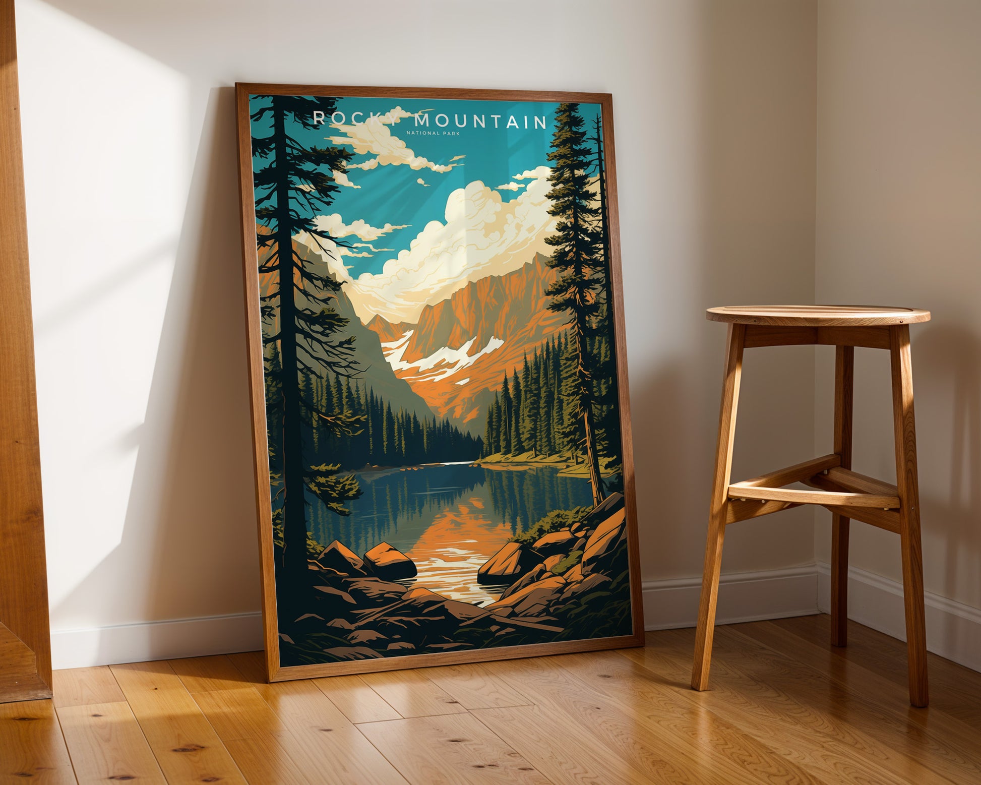 Rocky Mountain National Park Retro Poster - GroovyGrove