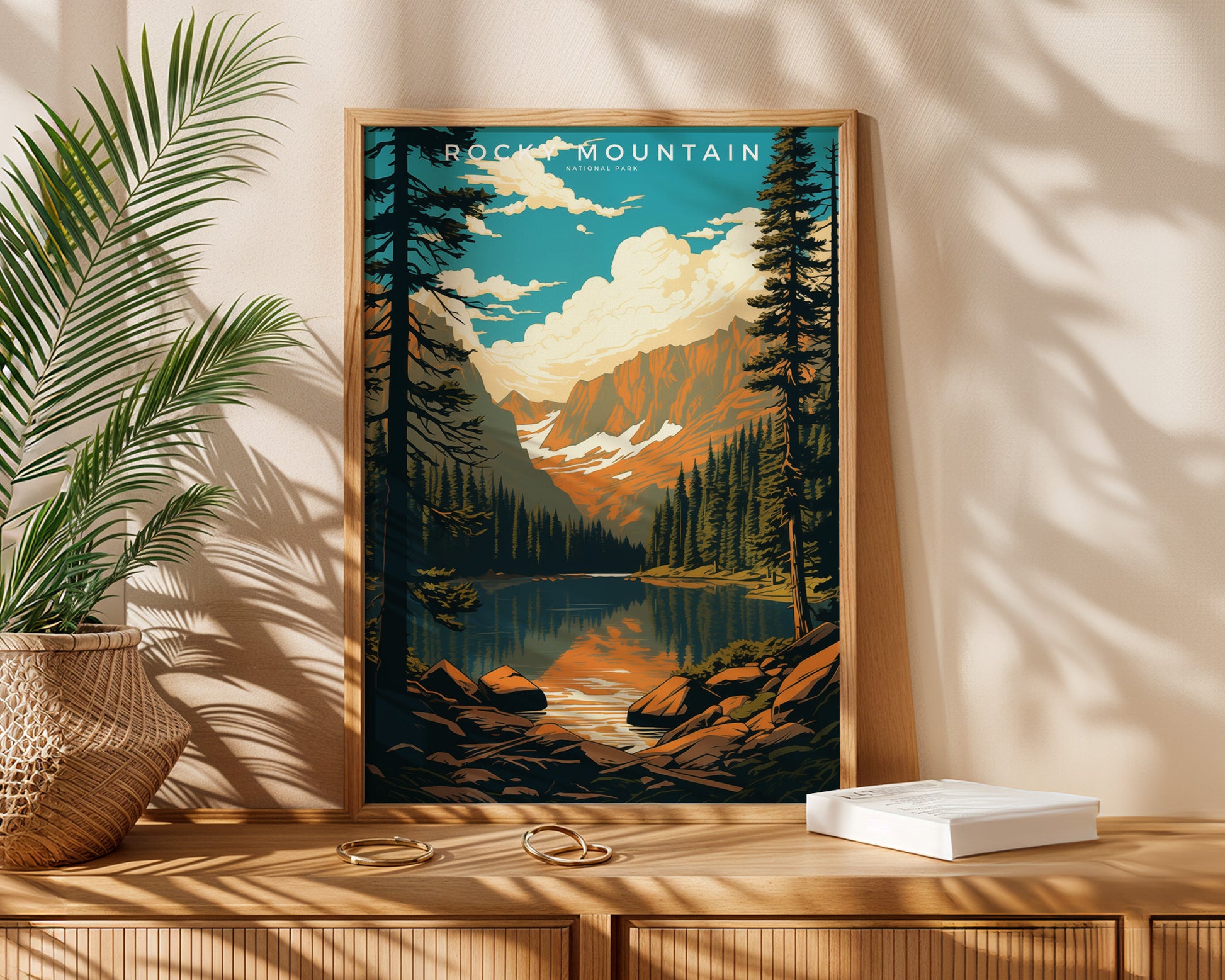 Rocky Mountain National Park Retro Poster - GroovyGrove