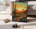 Saguaro National Park Retro Poster - GroovyGrove