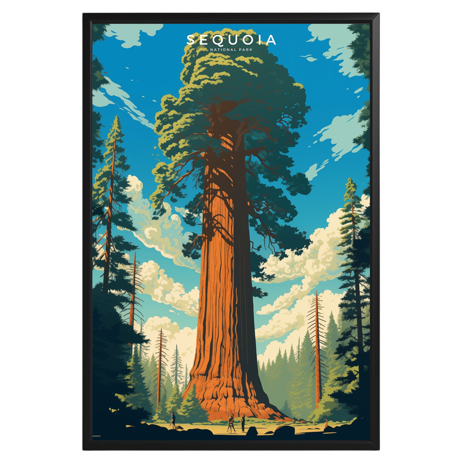 Sequoia National Park Retro Poster - GroovyGrove