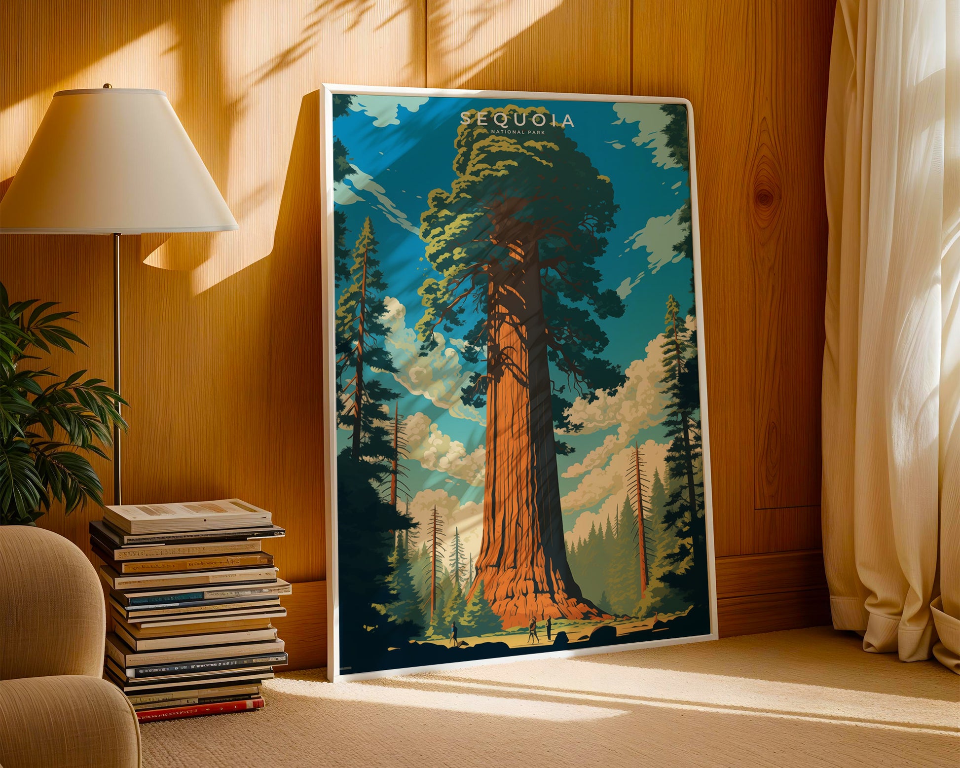 Sequoia National Park Retro Poster - GroovyGrove