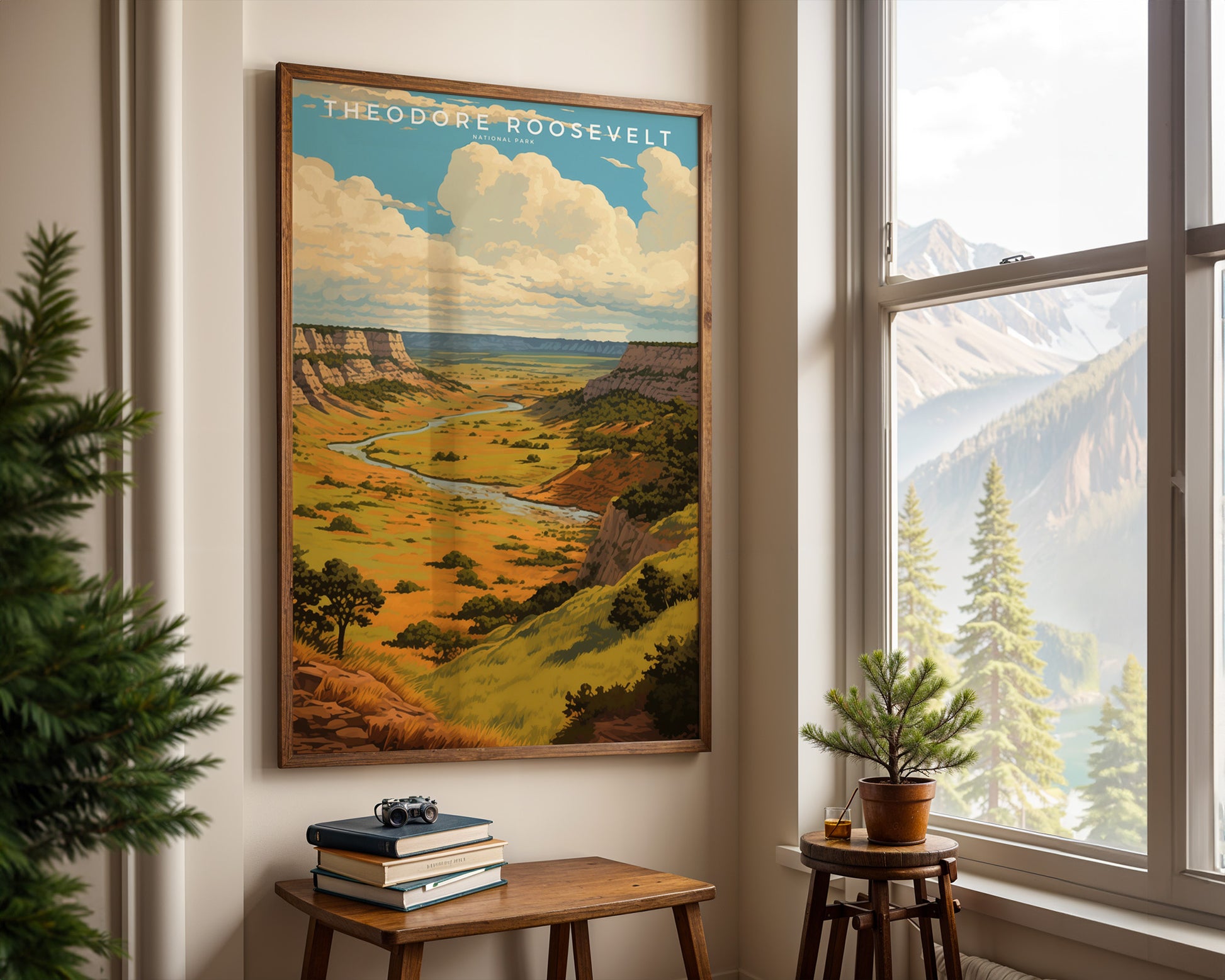 Theodore Roosevelt National Park Retro Poster - GroovyGrove