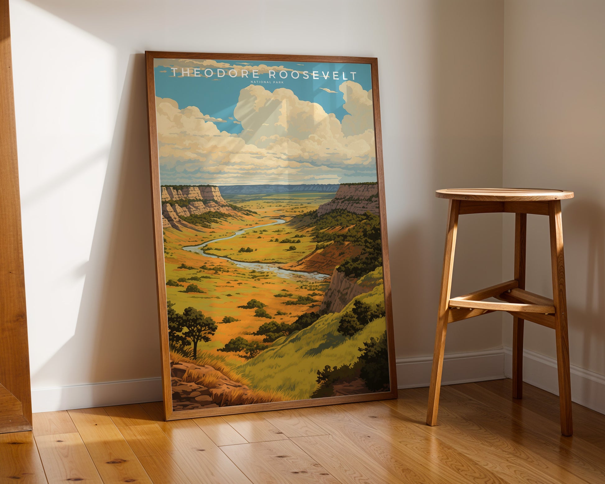 Theodore Roosevelt National Park Retro Poster - GroovyGrove