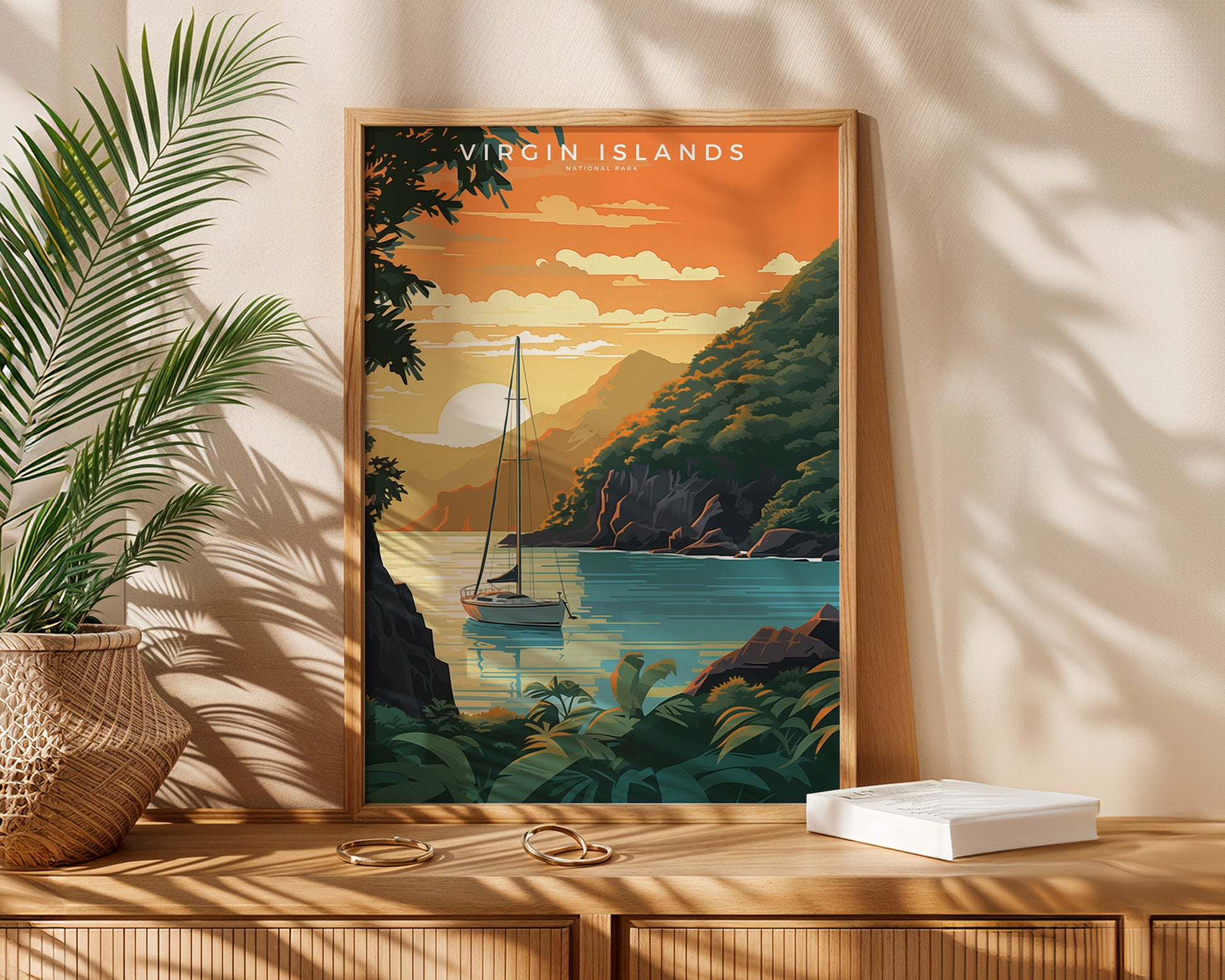 Virgin Islands National Park Retro Poster - GroovyGrove