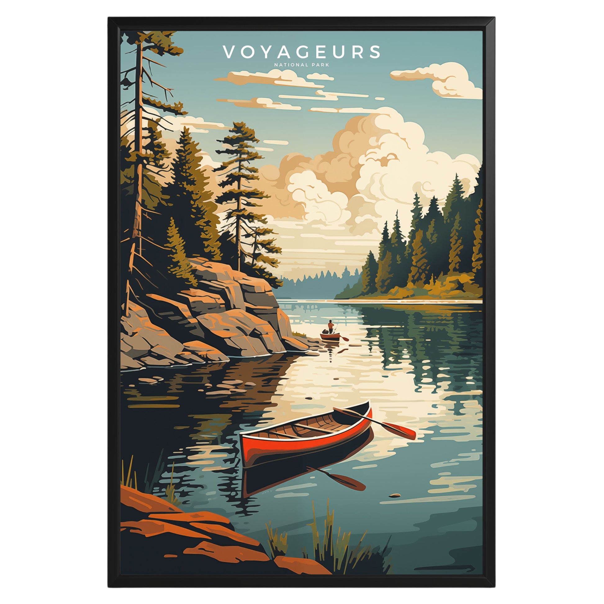 Voyageurs National Park Retro Poster - GroovyGrove