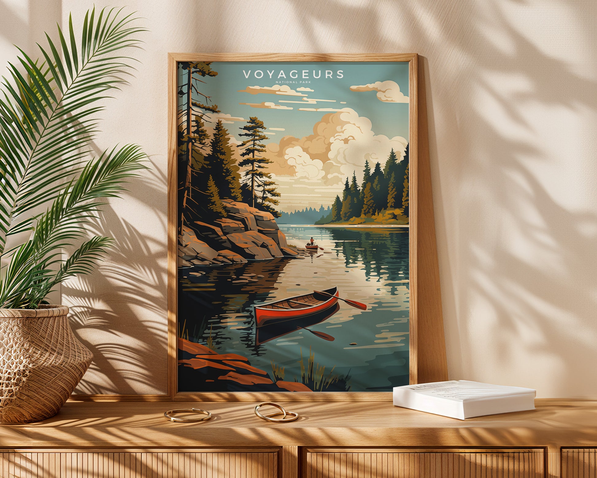 Voyageurs National Park Retro Poster - GroovyGrove