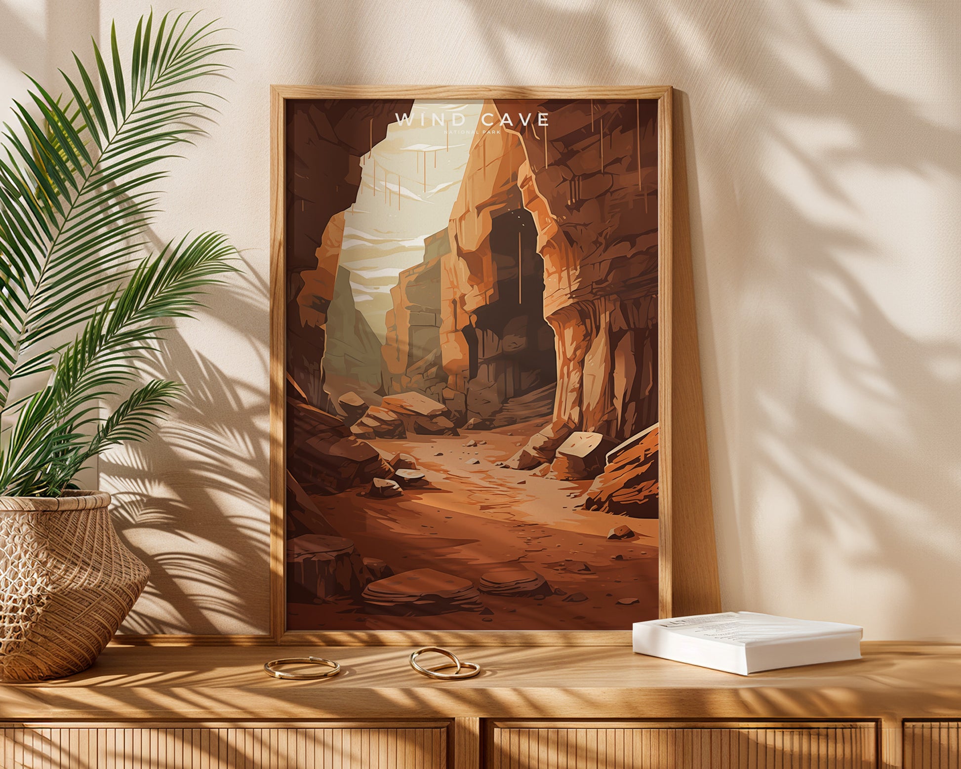 Wind Cave National Park Retro Poster - GroovyGrove