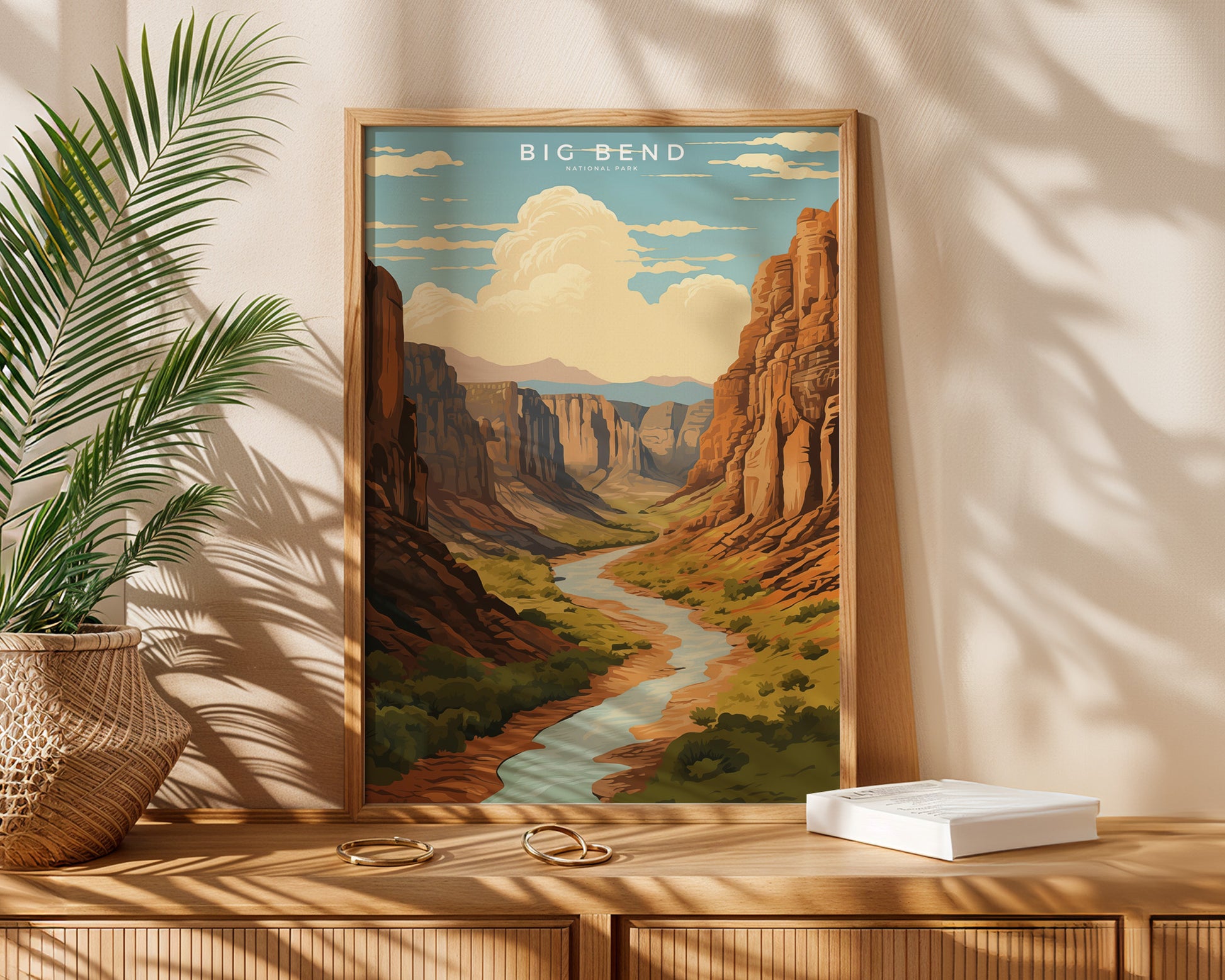 Big Bend National Park Retro Poster - GroovyGrove