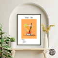 Mai Tai Retro Cocktail Poster - GroovyGrove