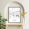 Lacey Washington City Map Poster - GroovyGrove