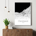 Cleveland Ohio City Map Poster - GroovyGrove