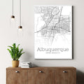 Albuquerque New Mexico City Map Poster - GroovyGrove