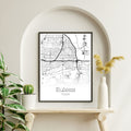 Euless Texas City Map Poster - GroovyGrove