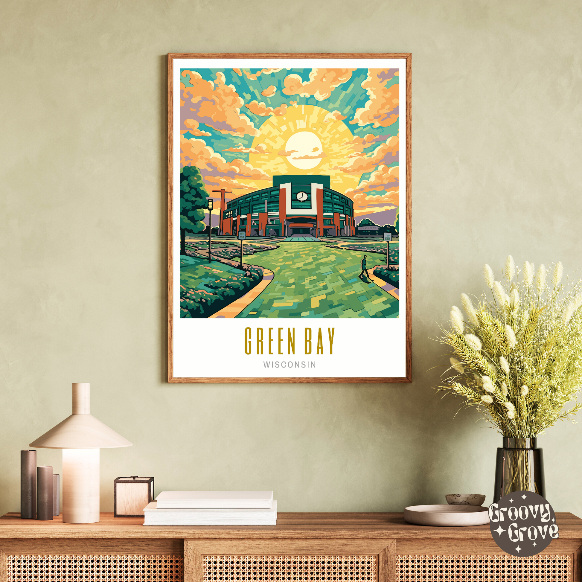 Green Bay Wisconsin Poster - GroovyGrove