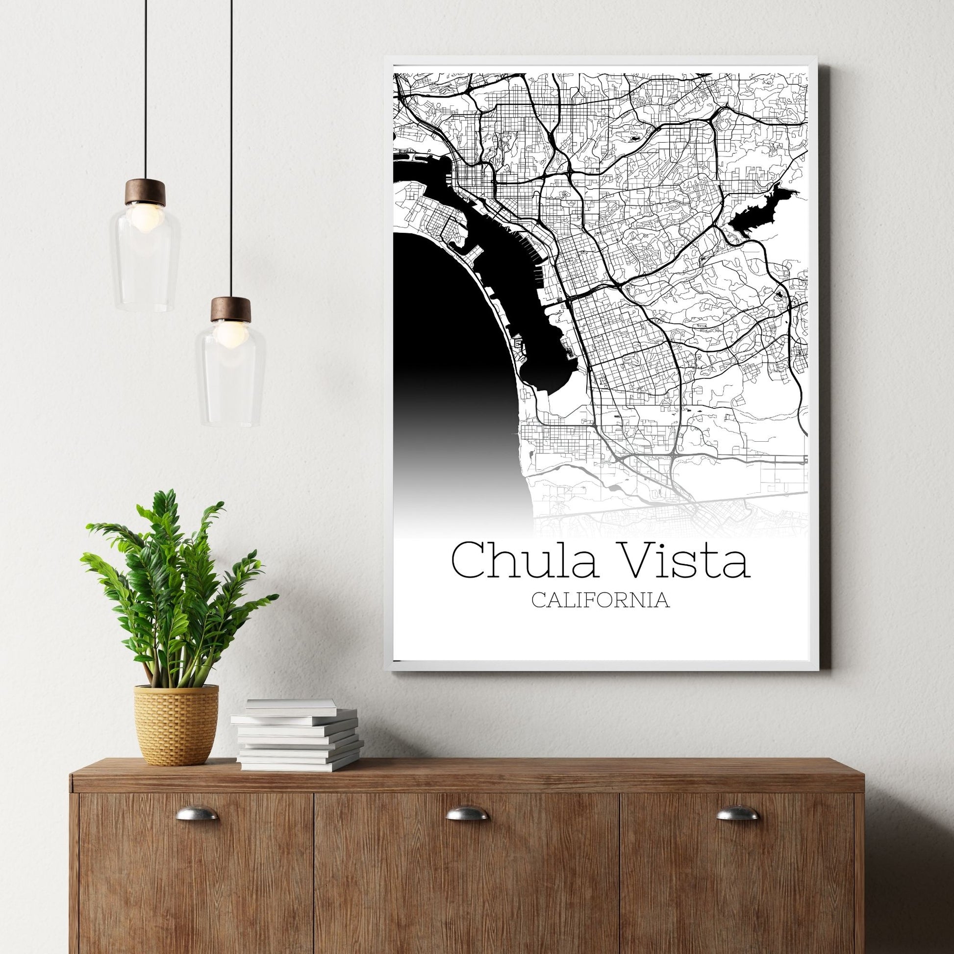 Chula Vista California City Map Poster - GroovyGrove