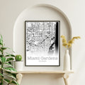 Miami Gardens Florida City Map Poster - GroovyGrove