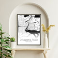 Niagara Falls New York City Map Poster - GroovyGrove