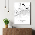 Casper Wyoming City Map Poster - GroovyGrove