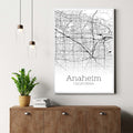 Anaheim California City Map Poster - GroovyGrove