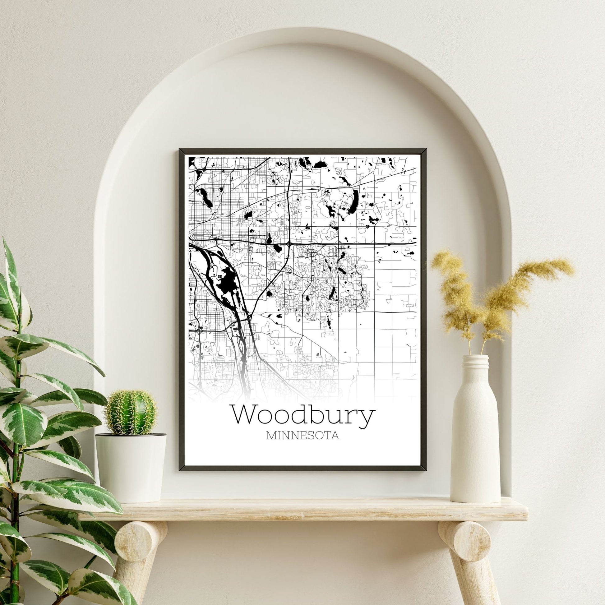 Woodbury Minnesota City Map Poster - GroovyGrove