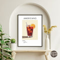 Americano Retro Cocktail Poster - GroovyGrove