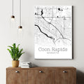 Coon Rapids Minnesota City Map Poster - GroovyGrove