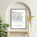 Las Vegas Nevada City Map Poster - GroovyGrove