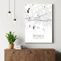 Bristol Connecticut City Map Poster - GroovyGrove