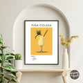 Pina Colada Retro Cocktail Poster - GroovyGrove