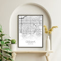 Gilbert Arizona City Map Poster - GroovyGrove