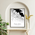 Palo Alto California City Map Poster - GroovyGrove