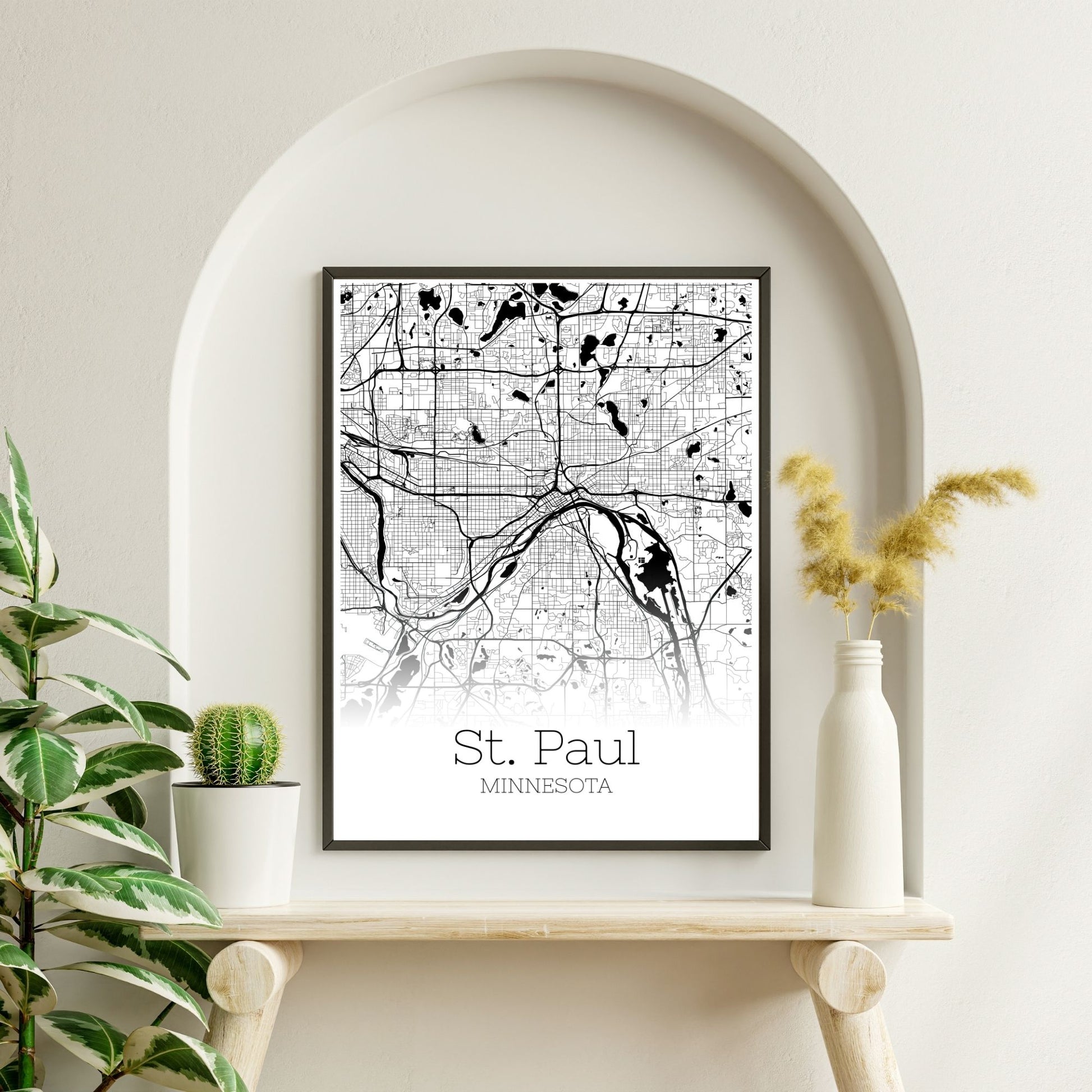 St. Paul Minnesota City Map Poster - GroovyGrove