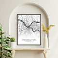 Pittsburgh Pennsylvania City Map Poster - GroovyGrove