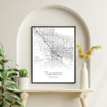 Tucson Arizona City Map Poster - GroovyGrove