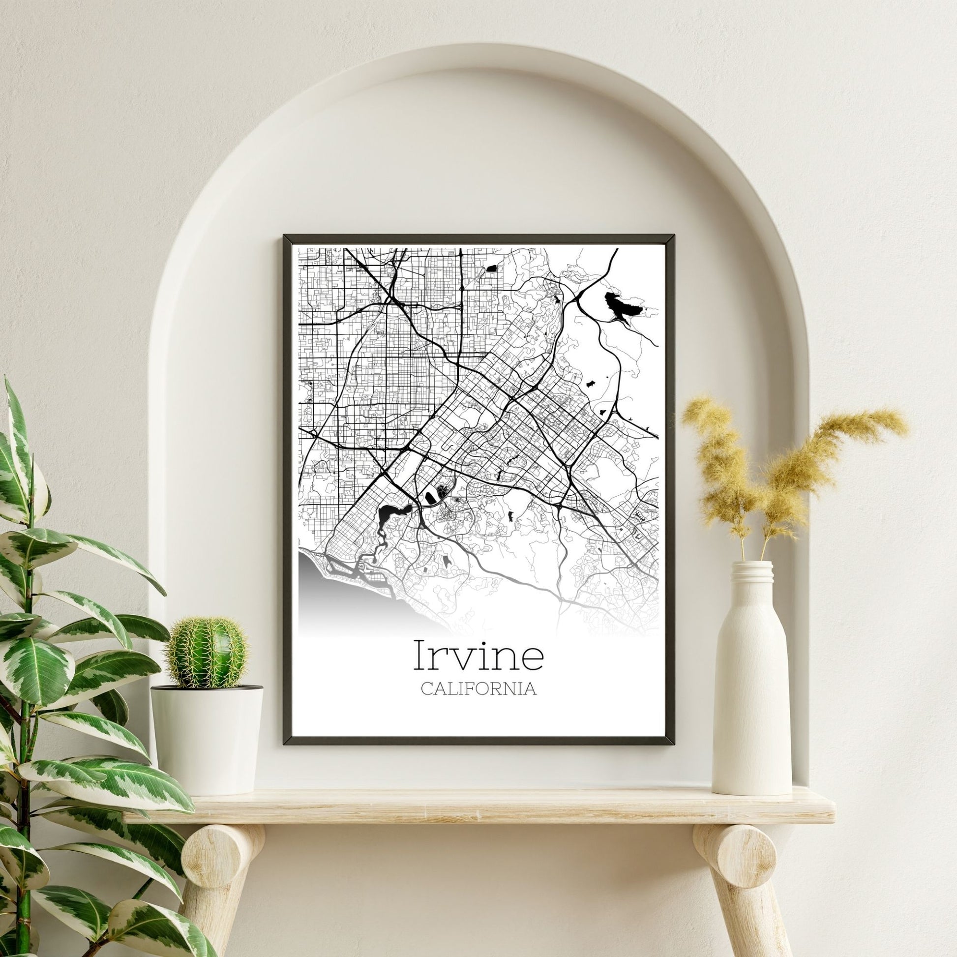 Irvine California City Map Poster - GroovyGrove